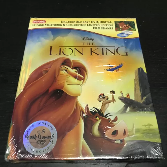 Disney THE LION KING Target Exclusive Blu-ray DVD Digital Storybook NEW & SEALED