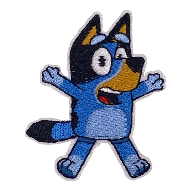 3er Set Bügel-Aufnäher - Bluey, Peppa Wutz & Skye Motive Für Kinderkleidung