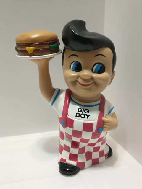 Vintage 1999 Big Boy Bank With Hamburger Funko Bottom Plug Missing See Pics