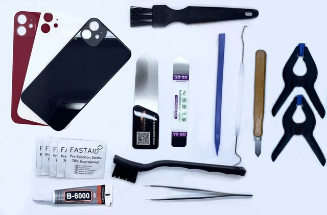 Vitre Arrière De Remplacement Pour IPhone 11 Pro Max - Couleur Or - Kit Avec Outils - Neuf