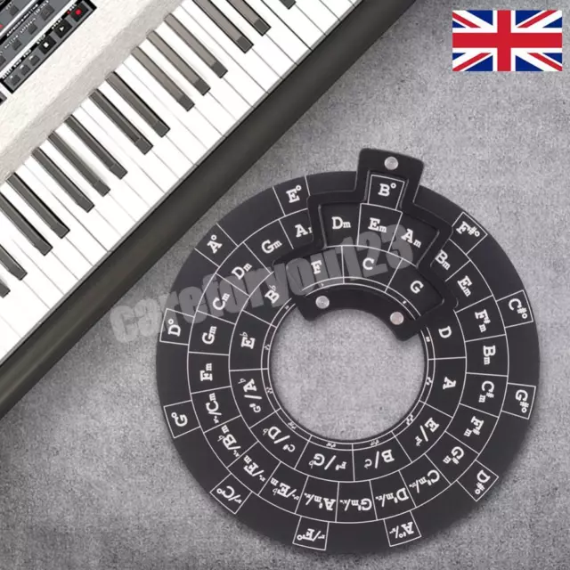 New Circle of Fifths Wheel Musical Educational Tools Convenient for Music Learni