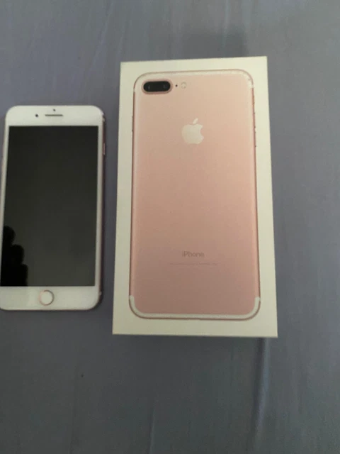 Apple iPhone 7 Plus 128GB Rose Gold Unlocked Works battery Life 80% No Reserve!