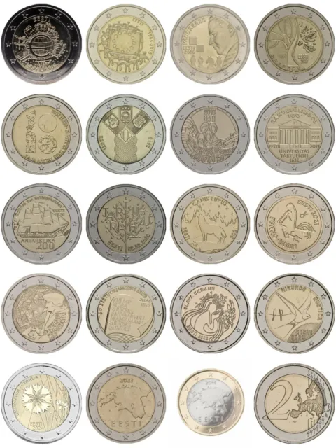 2 Euro Gedenkmünzen Estland (2012-2023).