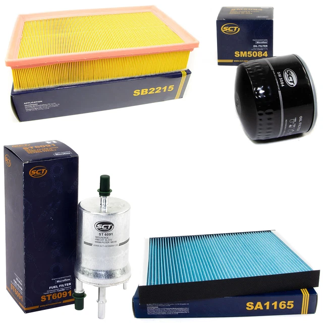 Kit Filtri ATEC Germany Per Opel Insignia A E Saab 9-5 – Olio, Carburante, Aria E Abitacolo (con Carboni Attivi)