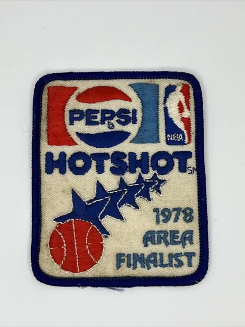 Vintage NBA Pepsi Hotshot 1978 Area Finalist Basketball Patch Pepsi-Cola Rare J