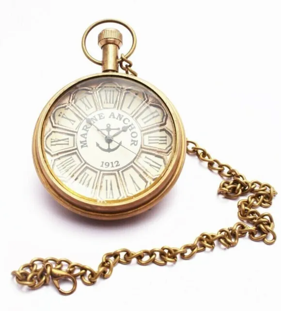 Uhr Messing Vintage Sammlerstück Taschenuhr & nautische Uhr Geschenkartikel DCK