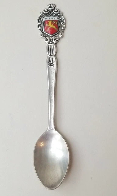 Vintage German Hirsau Silver Plated Souvenir Spoon- 4 3/4"