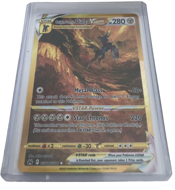 POKÉMON CROWN ZENITH Origin Form Dialga V Star Gold GG68/GG70 Alt Art NMMINT 42.00 PicClick CA