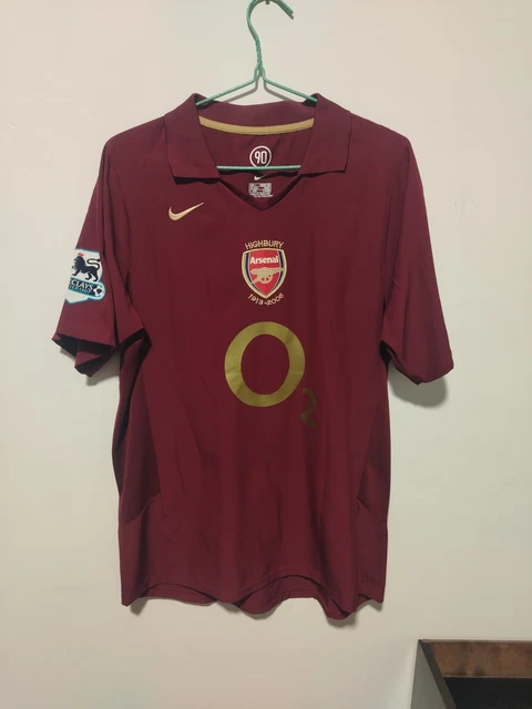 Premier League Henry Maglia Arsenal 2005 Nike Arsenal Home Soccer