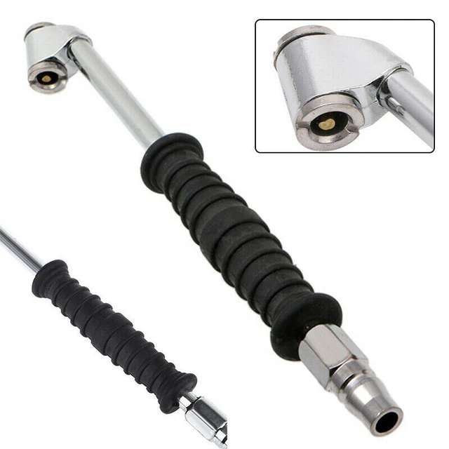 1x Voiture Pneu Air Pompe Injecteur Gonflable Double Tête Chuck Soupape Outil