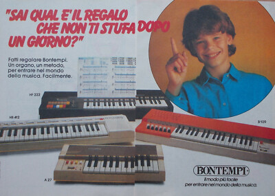 Pubblicità Advertising Werbung Italian Clipping 1983 BONTEMPI ORGANO 