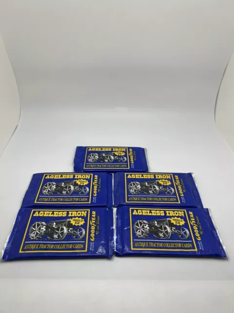 1995 Goodyear Ageless Iron Series IV Antique Tractor Trading Cards 5 Packs Of 12