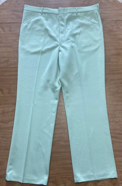 Haband Vintage 70’s Mint Green Leisure Pant 40x32 Never Worn W/tags