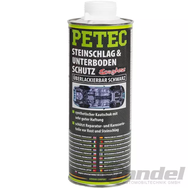 1x 1 Litre PETEC Impact de Pierres Protection Anti-encastrement Saugdose Noir