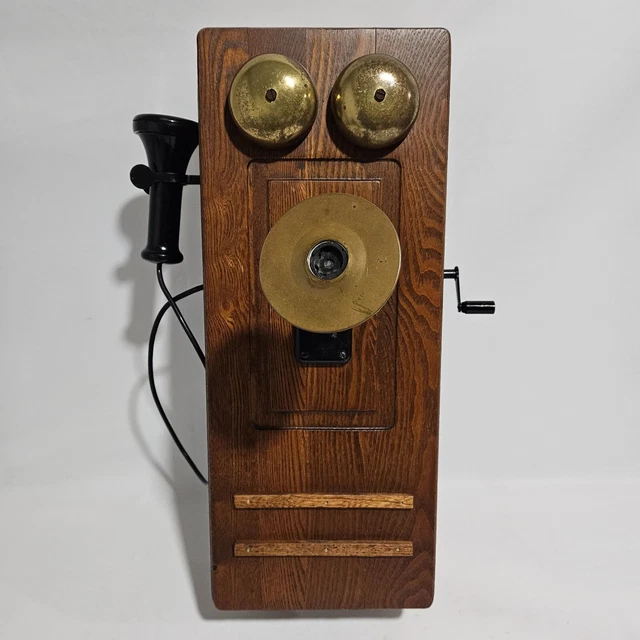 VINTAGE KELLOGG ANTIQUE Telephone Hand Crank Wall Mount Phone