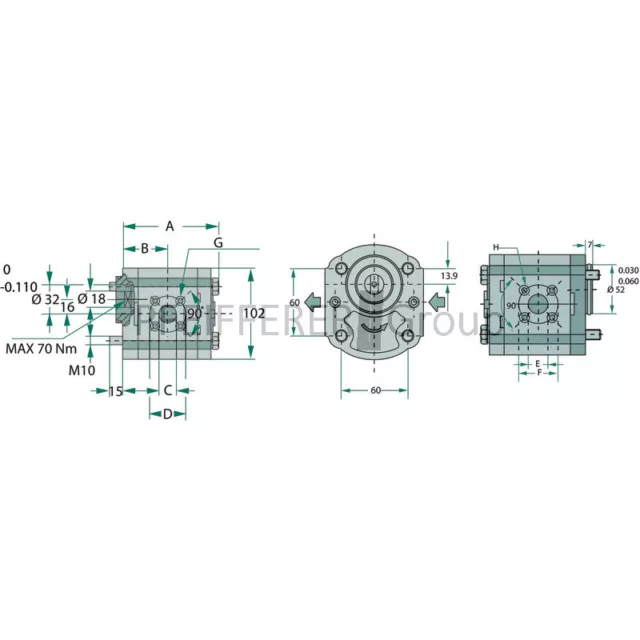 Pompe Ingranaggi Casappa Polaris 20 - Gruppo 2 PLP20.16D0-95B6-LBE/BC-N-EL FS 2