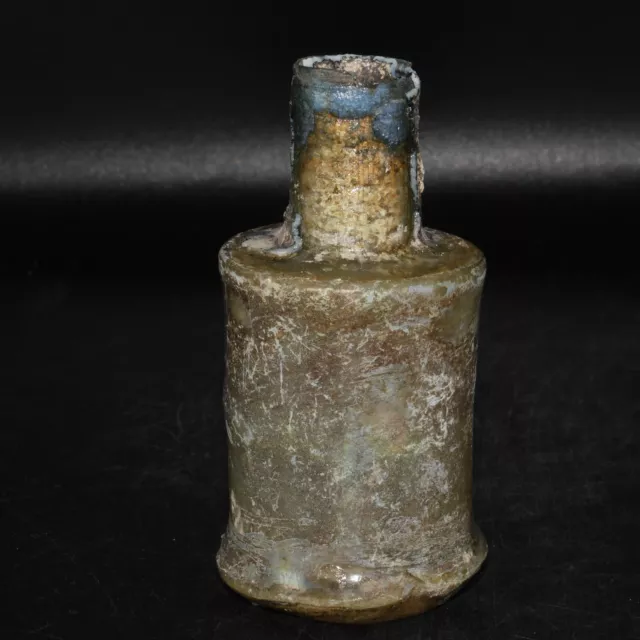 Large Antique Roman Islamic Glass Medical Bottle Vessel Ca. 1st - 7th Century AD