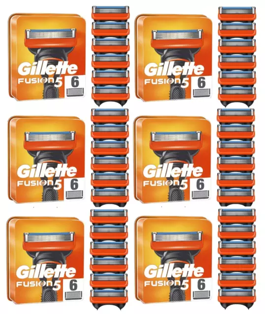 Lot Lames "GILLETTE Fusion 5" Recharge de Rasoir Pack Rechange Gilette ORIGINAL