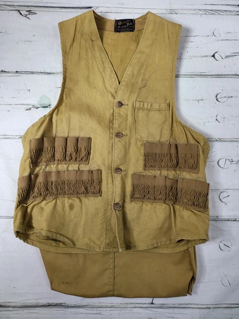 Vintage Hettrick Mfg Co American Field Sportswear Vest Quail Pheasant Hunting