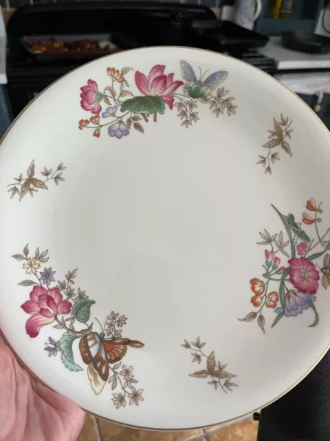 Wedgwood Bone China Dinner Plate Butterflies And Flowers 10"