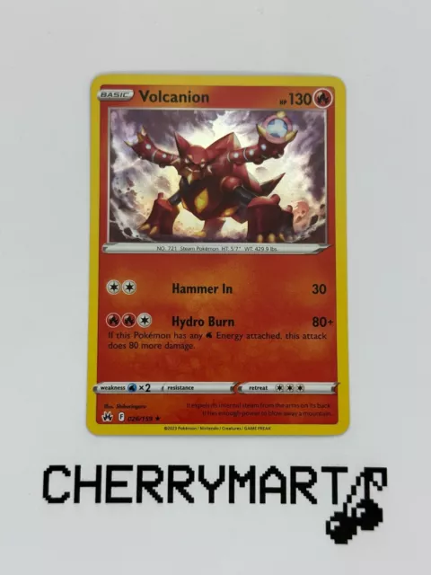 Volcanion 026/159 - Holo Rare - Crown Zenith - NM/M Pokemon Card