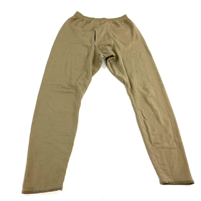 US Military Mid Weight Pants Coyote Brown ECWCS L2 Gen 3 Waffle SMALL REGULAR