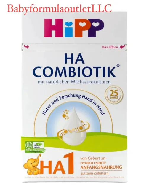 HiPP HA1 HYPOALLERGENIC Infant Formula FROM DAY 1 600g FREE 1,3,4,6,12 box