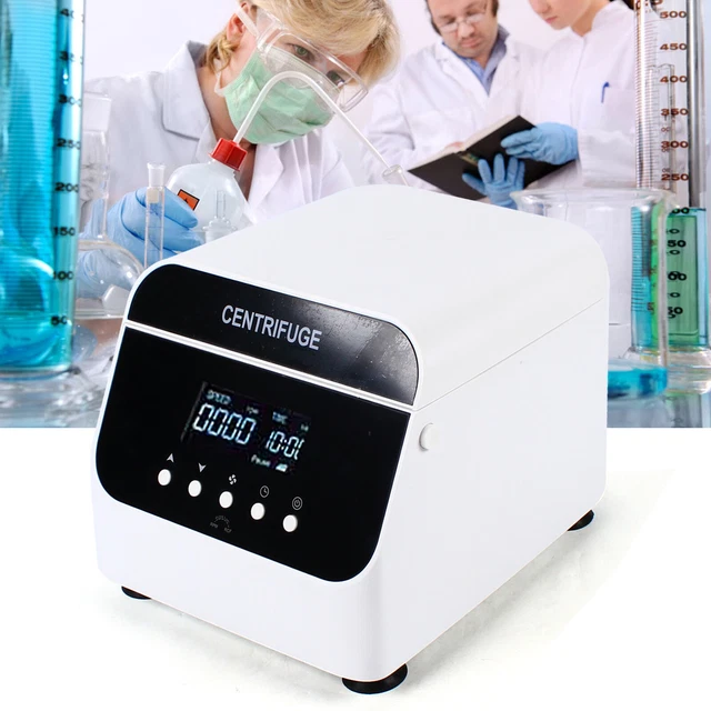 Electric Benchtop Centrifuge 15ml*12 4000rpm Lab Practice Centrifugal Machine