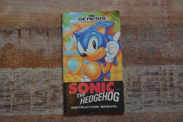 Sonic R Manual SEGA GENESIS SONIC the Hedgehog Instruction Manual Booklet Only $14.99 ...