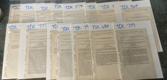 Government Reports Lot Of 15 Vintage Documents Congress Bills Ephemera