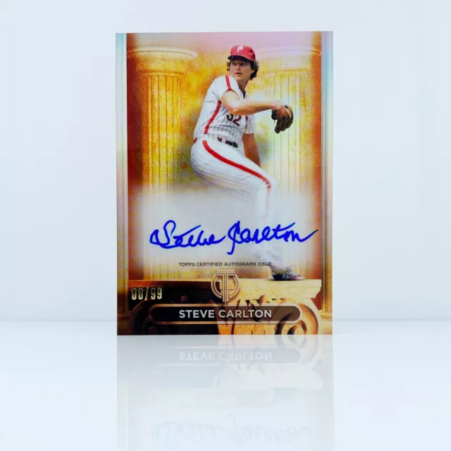 Steve Carlton 2024 Topps Tribute Pillars Of The Game Auto Autograph  8/99