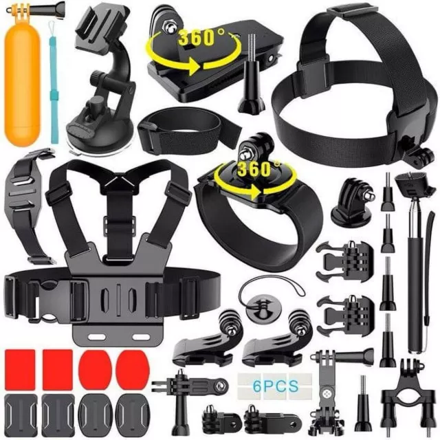 35-in-1 Camera Accessories Kit Bundle Attachments For GoPro hero 9/8+ fusion,max