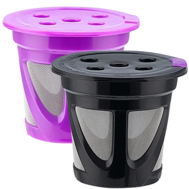 2Pcs Capsoule Réésable Filtre De Coffetre Espresso Paille De Coffet