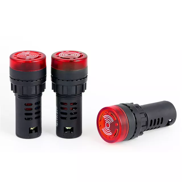 1/2/3/5/10 110V Red LED Flash Alarm Indicator Signal Lamp+Buzzer Beep AD16-22SM