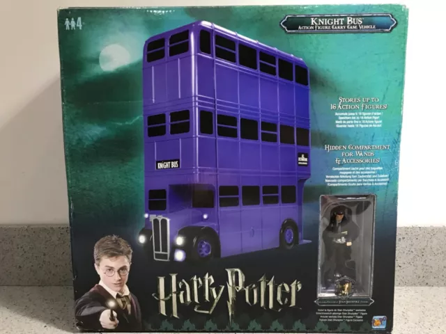 Harry Potter Order of the Phoenix Popco KNIGHT BUS Action Figures Carry Case NEW