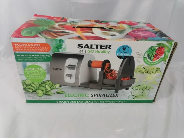 Espiralizador eléctrico saludable Salter Let's Go nueva ensalada de verduras