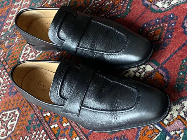 MOCASSINI SCARPE GUCCI IN pelle pelliccia d agnello Princetown
