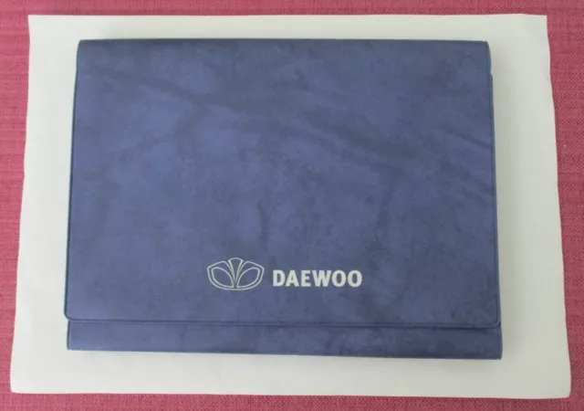 Genuine Daewoo Handbook - Owners Manual Wallet - Matiz  Tacuma  Lacetti  Kalos