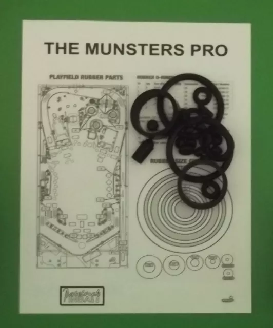 Stern The Munsters Pro Pinball Rubber Ring Kit **Customize Your Kit**