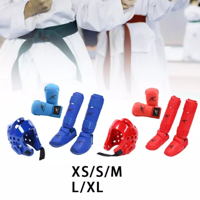 Karate Sparring Gear Set Training Gear Gloves for Muay Thai Taekwondo Mma