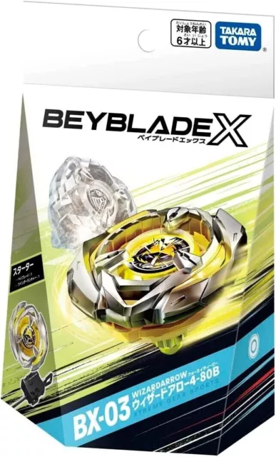Takara Tomy Beyblade X BX-03 Starter Wizard Arrow 4-80B Authentique, en France