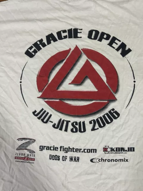 gracie barra t shirt Jiu Jitsu XL 2006 Rare