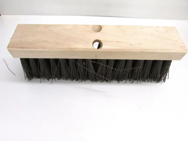 Nos! Magnolia 16" Floor Brush, Black Plastic 5" Bristles