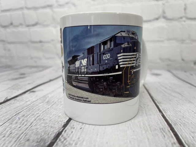 Norfolk Southern Railroad Train Engine 2012 Company Logos White Coffee Mug Cup