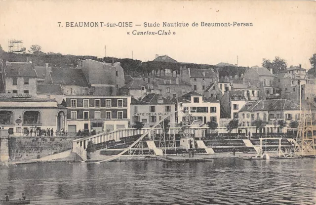 Cpa 95 Beaumont Sur Oise / Nautical Stadium Caneton Club