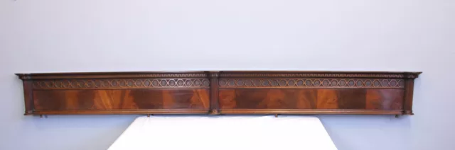 Antique Mahogany Decorative Pediment