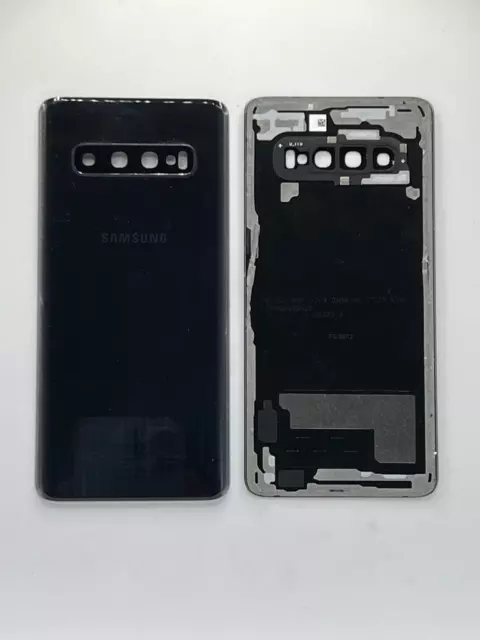 Tapa trasera ORIGINAL cubre batería Samsung Galaxy S10 Negro Desmontaje ENV 24H