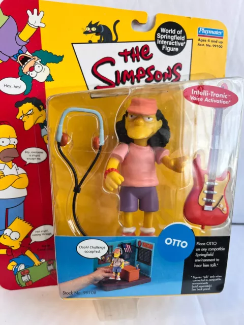 Brandneu In Verpackung Playmates Interactive Die Simpsons Serie 3 Otto Mann Actionfigur Wos 3