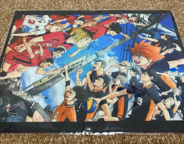 Haikyuu The Dumpster Battle Movie Theater Limited Reversible Placemats Rare Jp