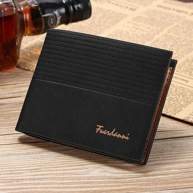 Men's Bifold Leather Credit ID Card Holder Wallet Billfold Purse Clutch Billfold